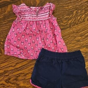 Carter's Pink and White Baby Dress